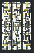 Theo van Doesburg Stained-Glass Composition IV. oil painting